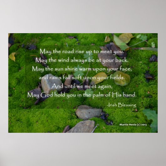 Poster Tapis de mousse - Puisse la route - Bénédiction ir (Devant)