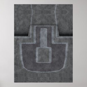 Poster Tapis de pont de navire de niveaux inférieurs