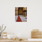 Poster Tapis de prières menant à la mosquée islamique, Le (Cuisine)