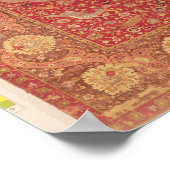 Poster Tapis décoré de scènes de combats d'animaux (Coin)