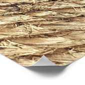 Poster Tapis en osier Brown (Coin)