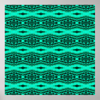 Tapis persan ikat vert clair. Ethnique