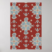 Poster Tapis Perse Imprimer Motif Art (Devant)