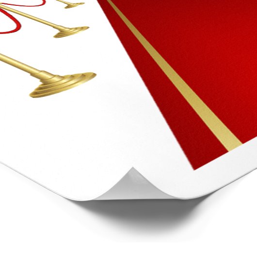 Poster Tapis rouge (Coin)