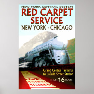 Poster Tapis Rouge Central New York du 20e siècle Nouveau