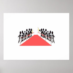 Poster Tapis rouge de célébrité