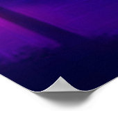 Poster Tapis XL de zone de Synthwave de coucher de soleil (Coin)