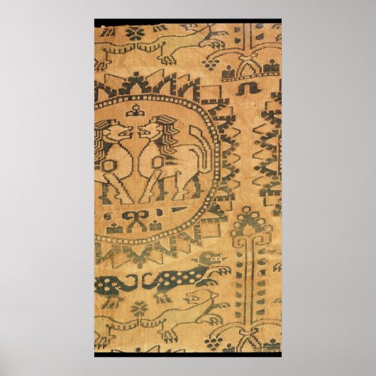 Poster Tapisserie, Asie de l'Ouest, 7ème siècle (Devant)