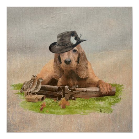 Poster Tapisserie Cocker Spaniel (Devant)