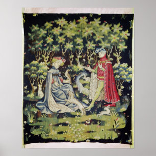Poster Tapisserie d'Arras, offre du coeur