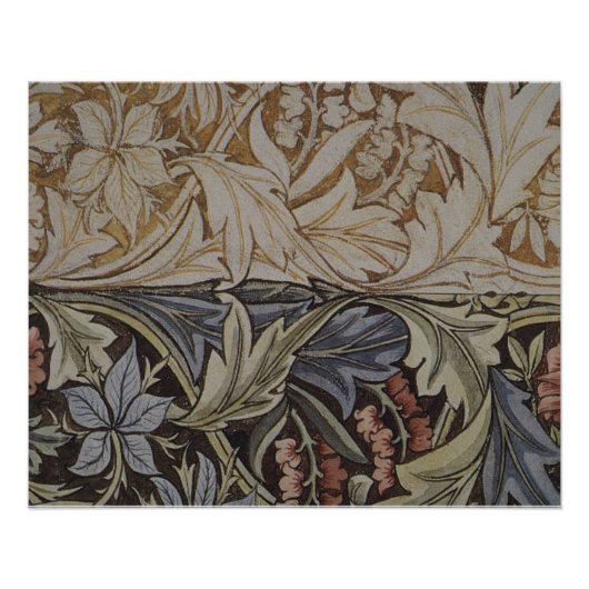 Poster Tapisserie de Jacinthe de William Morris Botanique (Devant)