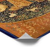 Poster Tapisserie de La Dame à la licorne (Coin)