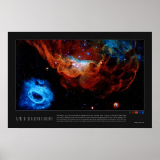 Poster Tapisserie de starbirth à lame (NGC 2014, NGC 2020