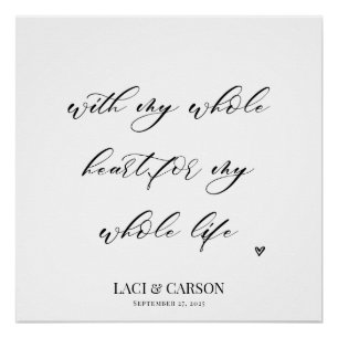 Poster Tapisserie Mariage romantique fond