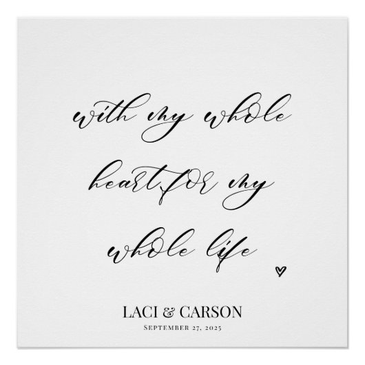 Poster Tapisserie Mariage romantique fond (Devant)