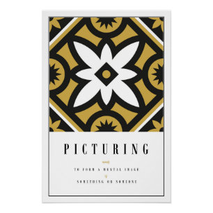 Poster Tapisserie marocaine 