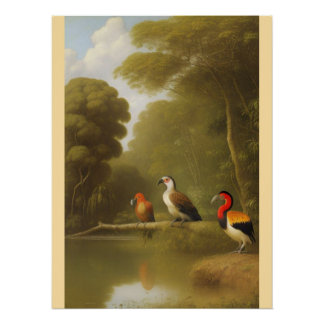 Poster Tapisserie murale en bois