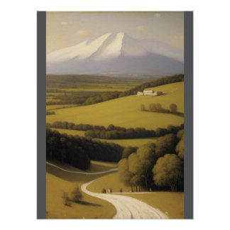 Poster Tapisserie murale en bois