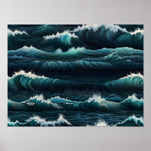 Poster Tapisserie Ocean Waves (Devant)