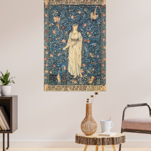 Poster Tapisserie vintage de Flora par William Morris