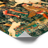 Poster Tapisseries Unicorn Classique médiéval défend la c (Coin)