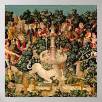 Tapisseries Unicorne Trouvé Légende Mythe Art médi