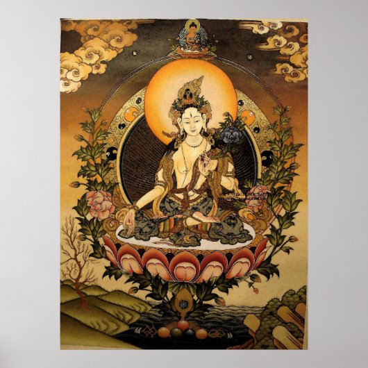Poster Tara Femme Bouddha Bodhisattva Jetsun Dolma (Devant)