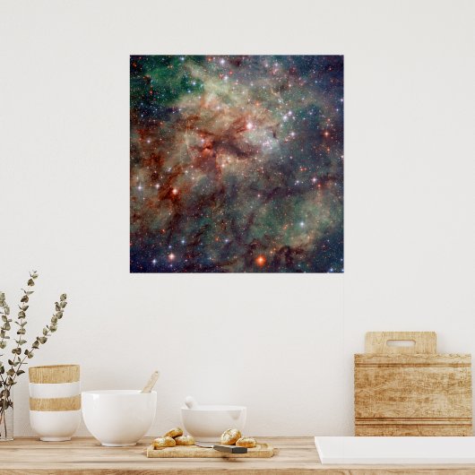 Poster Tarantula Nebula Espace Hubble (Cuisine)