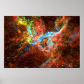 Poster Tarantula Nebula formation d'étoile image de l'esp (Devant)
