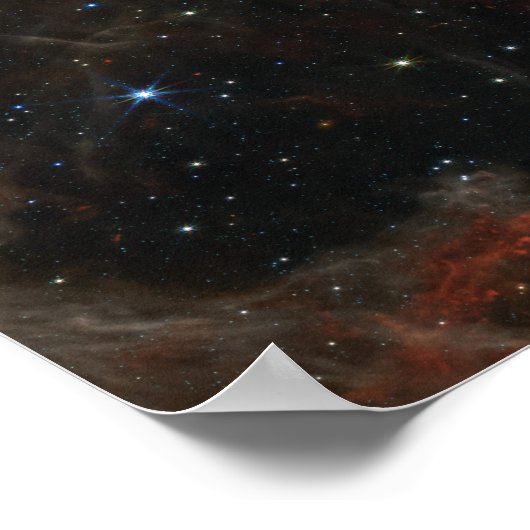 Poster Tarantula Nebula James Webb télescope nasa étoiles (Coin)