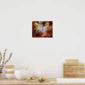 Poster Tarantula Nebula R136 NASA Hubble Space Photo (Cuisine)
