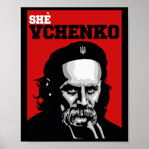 Poster Taras Shevchenko Elle Vchenko Ukraine Chemise Ukra