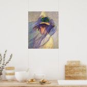 Poster Tarbell Blue Veil Impressionnisme Amérique CC0918  (Cuisine)