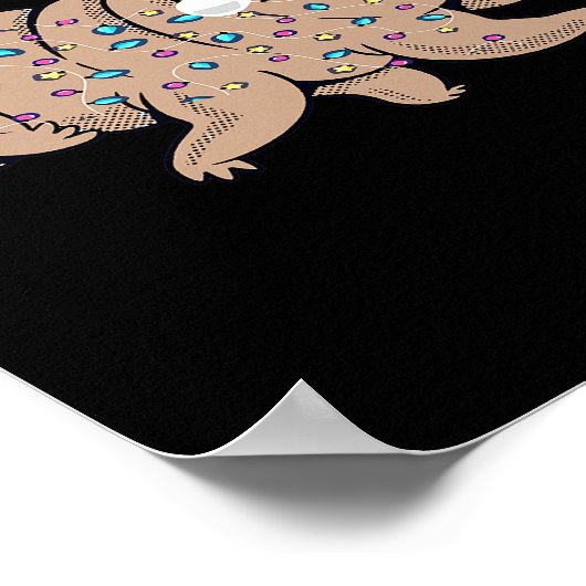 Poster Tardigrade Noël Ours d'eau Microbiologiste Amuseme (Coin)