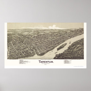 Poster Tarentum, PA Carte panoramique - 1901