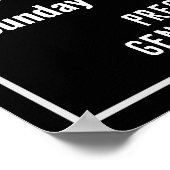 Poster Tarif Heures d'ouverture (Coin)