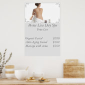 Poster Tarif spa (Cuisine)