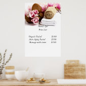 Poster Tarif spa (Cuisine)