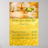 Poster Tarif spa (Devant)