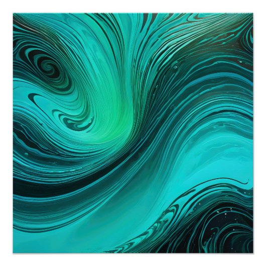 Poster "Tarifa" Bleu des vagues (Devant)