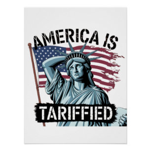 Poster Tariff Titters – La déclaration satirique de l'Amé