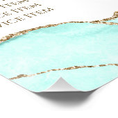 Poster Tarifs d'aération Aquamarine (Coin)