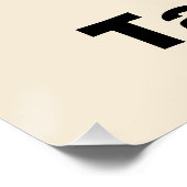 Poster Tarifs de l'alimentation (Coin)