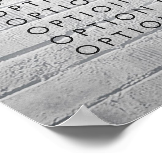 Poster Tarifs de service de mur de briques Menu imprimé p (Coin)