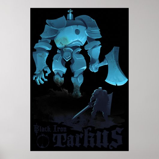 Poster Tarkus en fer noir (Devant)