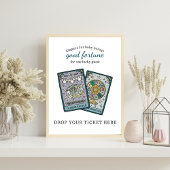 Poster Tarot Baby Shower Diaper Raffle Table Sign