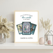 Poster Tarot Baby Shower Frameable Gift Table Sign