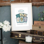 Poster Tarot Baby Shower Party Favor Frameable Table Sign