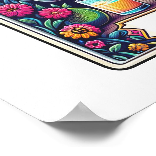 Poster Tarot Bartender Bar Dead Serious Cocktails  (Coin)