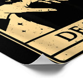 Poster Tarot Card Black Cat Occult Witchy Black Cat Tarot (Coin)